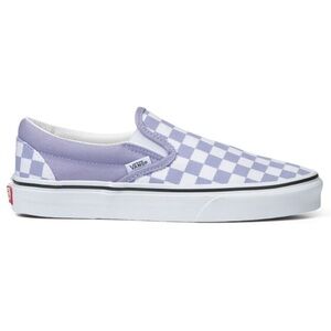 Vans Classic Slip On Purple Checkered Shoes size 5 New in box